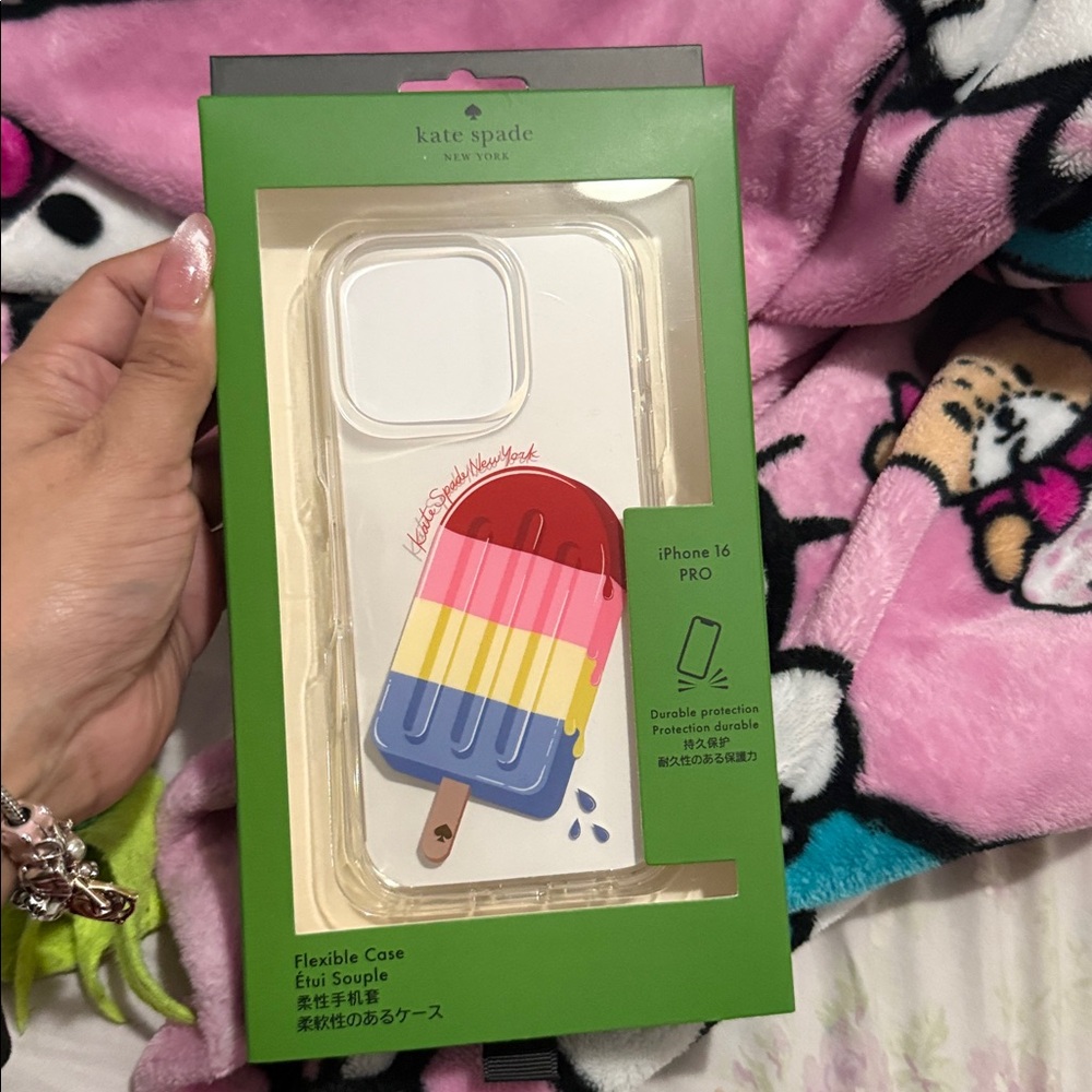kate spade Popsicle iPhone 16 Pro Case - Red, Pink, Yellow, Blue - Picture 3 of 3